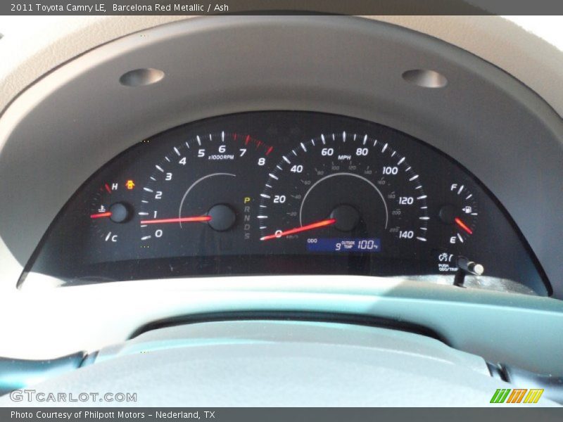 Barcelona Red Metallic / Ash 2011 Toyota Camry LE