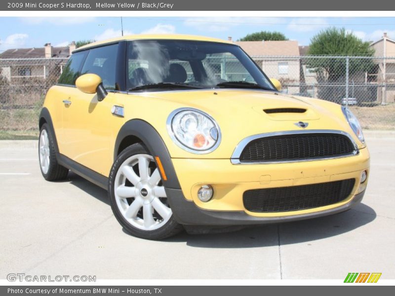 Mellow Yellow / Black/Grey 2009 Mini Cooper S Hardtop