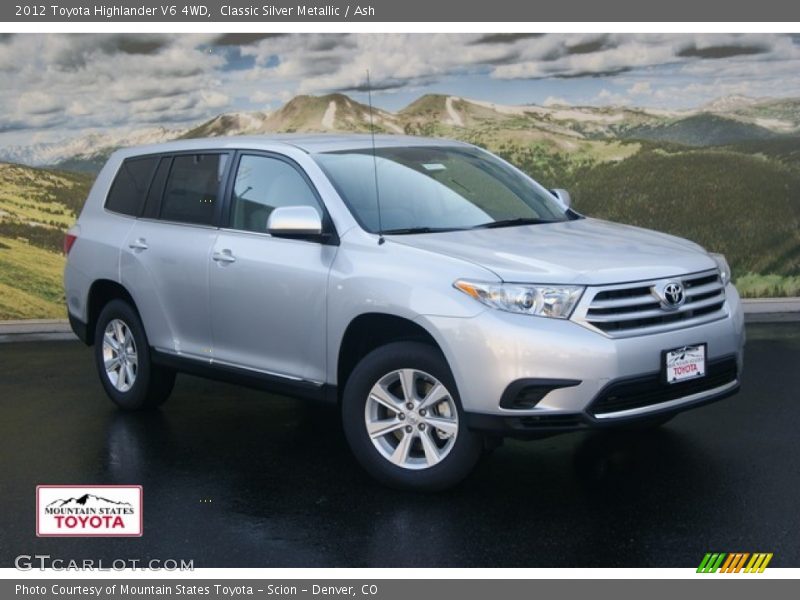 Classic Silver Metallic / Ash 2012 Toyota Highlander V6 4WD