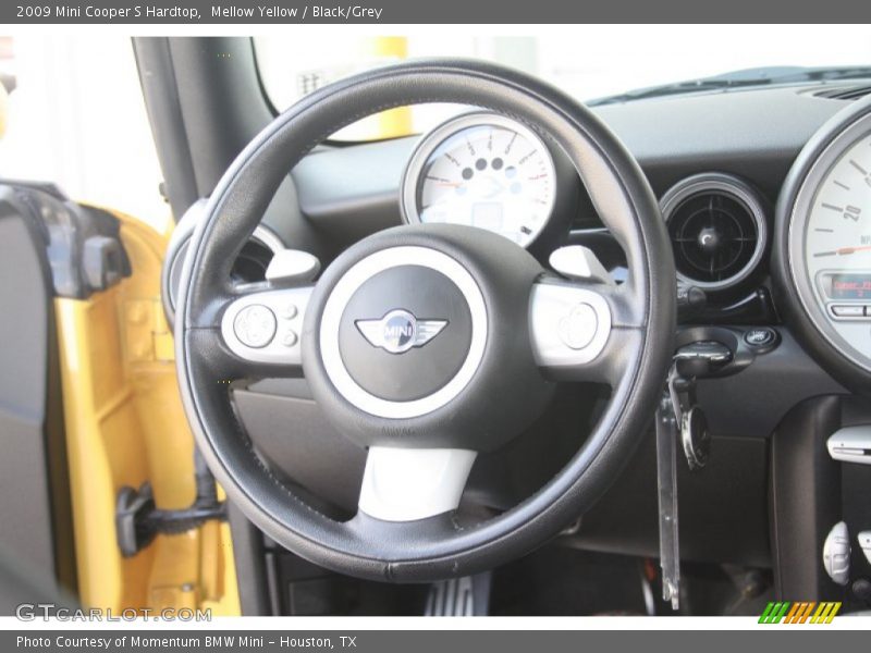 Mellow Yellow / Black/Grey 2009 Mini Cooper S Hardtop
