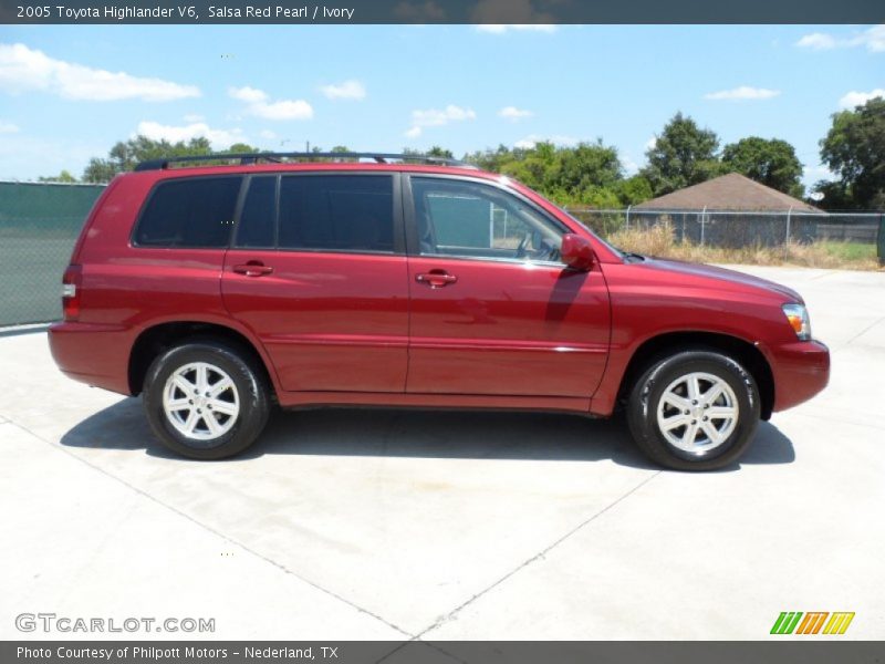 Salsa Red Pearl / Ivory 2005 Toyota Highlander V6