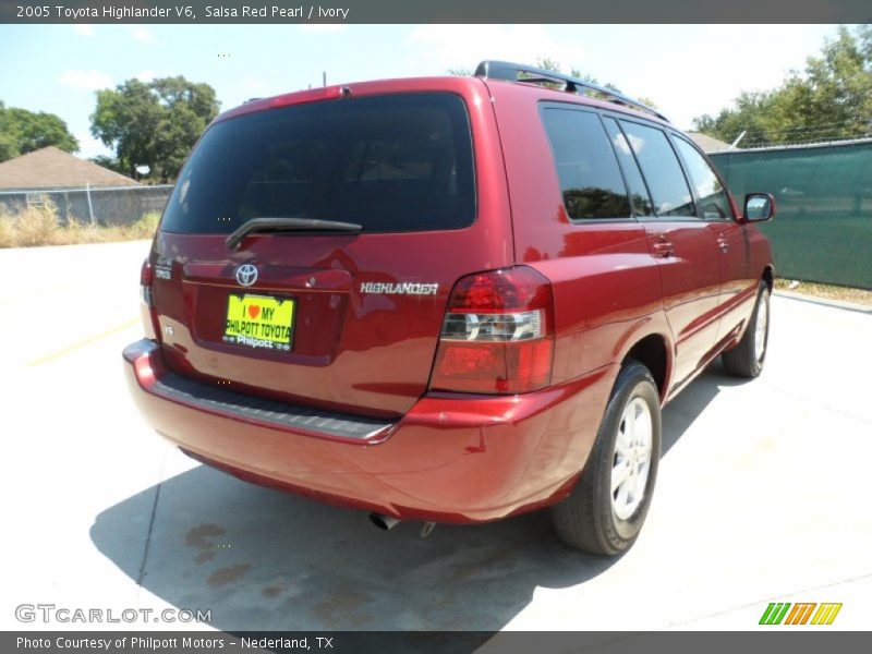Salsa Red Pearl / Ivory 2005 Toyota Highlander V6