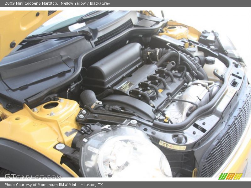 Mellow Yellow / Black/Grey 2009 Mini Cooper S Hardtop