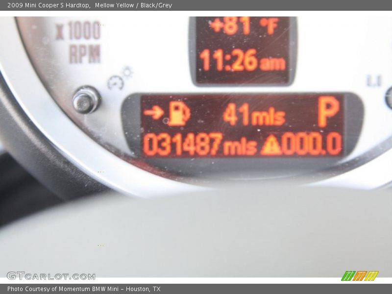 Mellow Yellow / Black/Grey 2009 Mini Cooper S Hardtop
