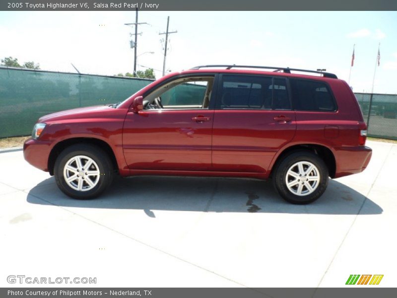 Salsa Red Pearl / Ivory 2005 Toyota Highlander V6