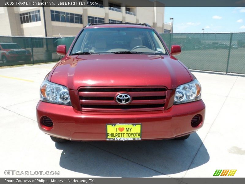 Salsa Red Pearl / Ivory 2005 Toyota Highlander V6