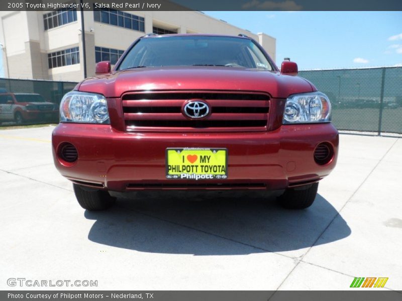 Salsa Red Pearl / Ivory 2005 Toyota Highlander V6