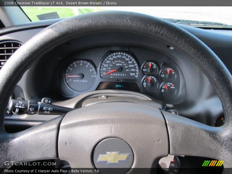 Desert Brown Metallic / Ebony 2008 Chevrolet TrailBlazer LT 4x4