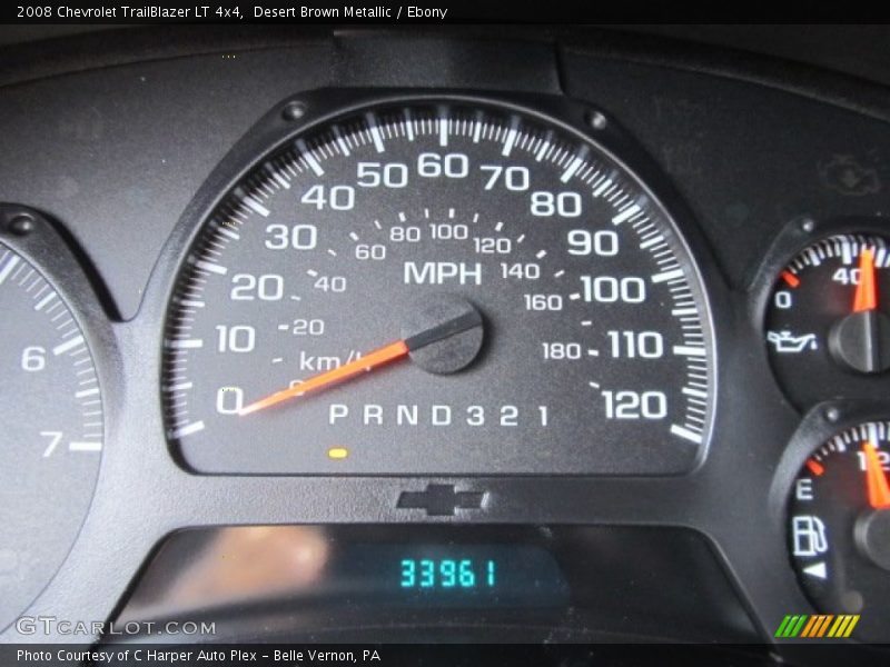Desert Brown Metallic / Ebony 2008 Chevrolet TrailBlazer LT 4x4