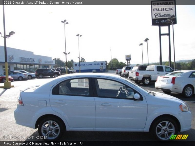 Summit White / Neutral 2011 Chevrolet Aveo LT Sedan