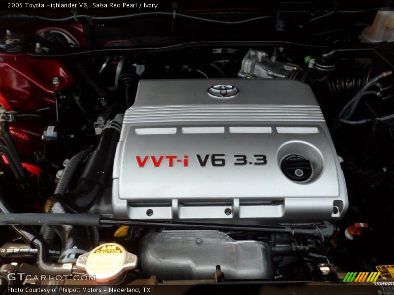 Salsa Red Pearl / Ivory 2005 Toyota Highlander V6