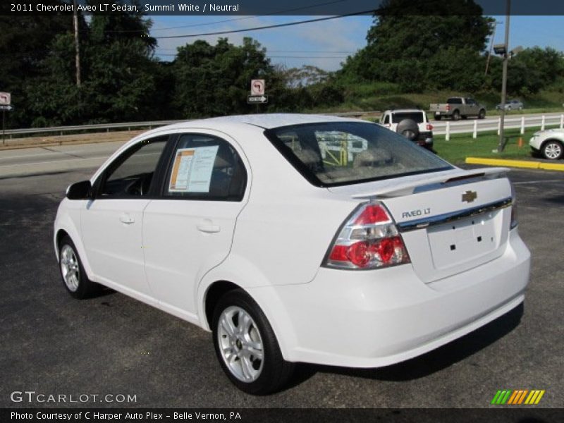 Summit White / Neutral 2011 Chevrolet Aveo LT Sedan