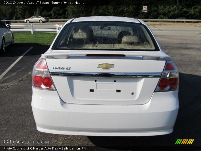 Summit White / Neutral 2011 Chevrolet Aveo LT Sedan