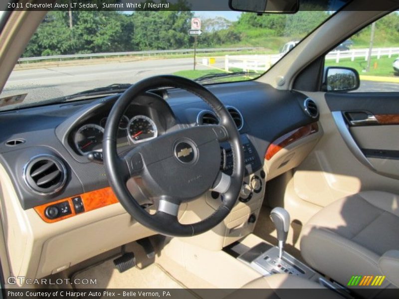 Summit White / Neutral 2011 Chevrolet Aveo LT Sedan