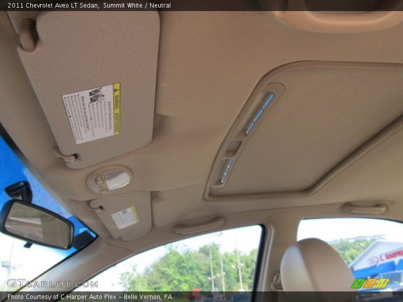 Summit White / Neutral 2011 Chevrolet Aveo LT Sedan