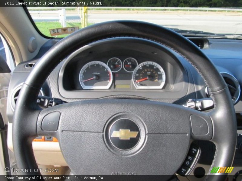 Summit White / Neutral 2011 Chevrolet Aveo LT Sedan