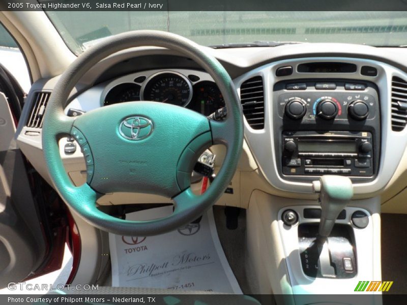 Salsa Red Pearl / Ivory 2005 Toyota Highlander V6