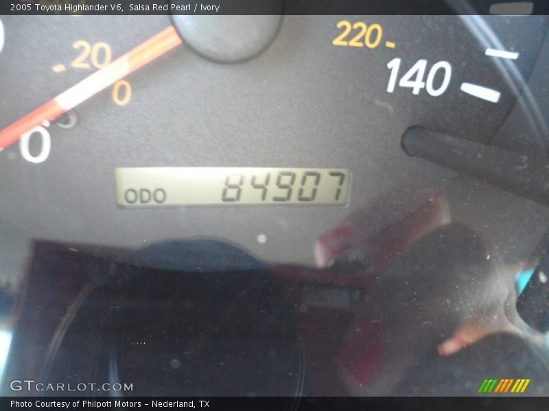 Salsa Red Pearl / Ivory 2005 Toyota Highlander V6