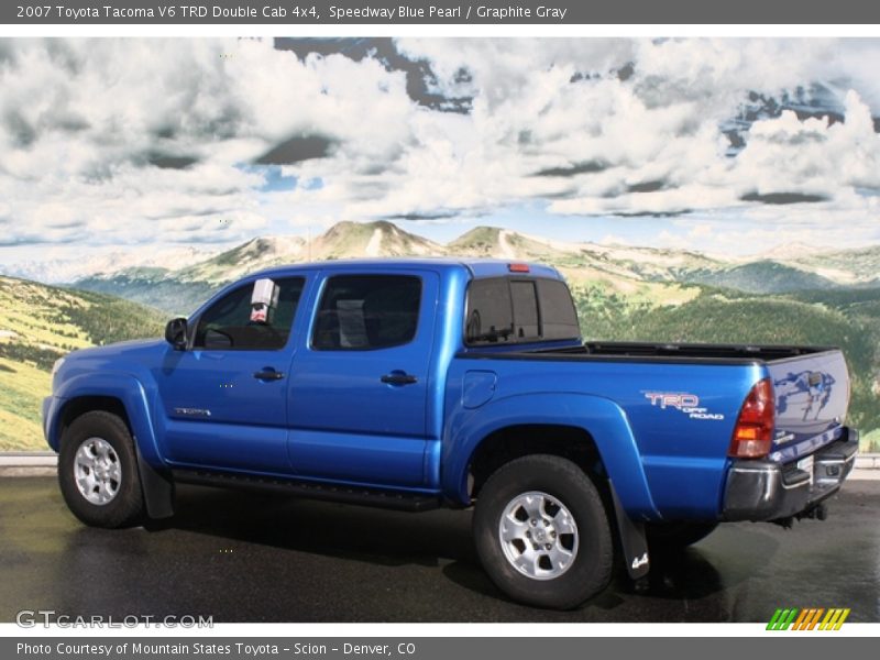 Speedway Blue Pearl / Graphite Gray 2007 Toyota Tacoma V6 TRD Double Cab 4x4