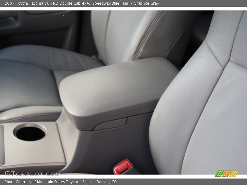 Speedway Blue Pearl / Graphite Gray 2007 Toyota Tacoma V6 TRD Double Cab 4x4