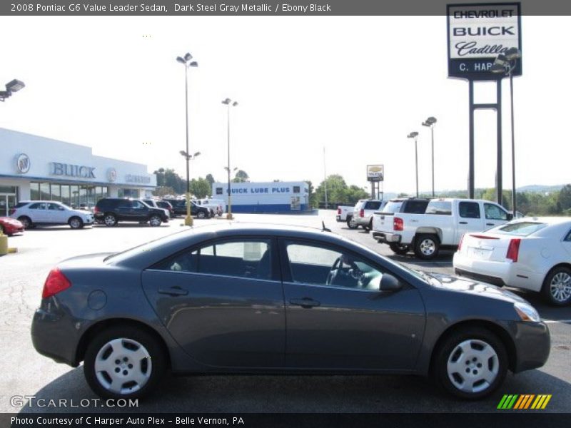 Dark Steel Gray Metallic / Ebony Black 2008 Pontiac G6 Value Leader Sedan