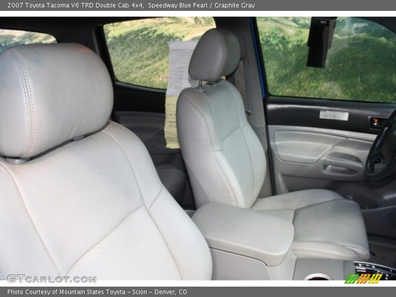 Speedway Blue Pearl / Graphite Gray 2007 Toyota Tacoma V6 TRD Double Cab 4x4