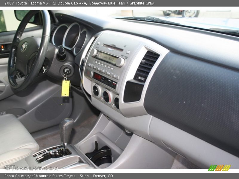 Speedway Blue Pearl / Graphite Gray 2007 Toyota Tacoma V6 TRD Double Cab 4x4