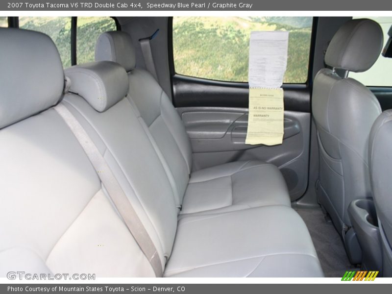Speedway Blue Pearl / Graphite Gray 2007 Toyota Tacoma V6 TRD Double Cab 4x4