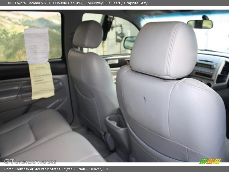 Speedway Blue Pearl / Graphite Gray 2007 Toyota Tacoma V6 TRD Double Cab 4x4