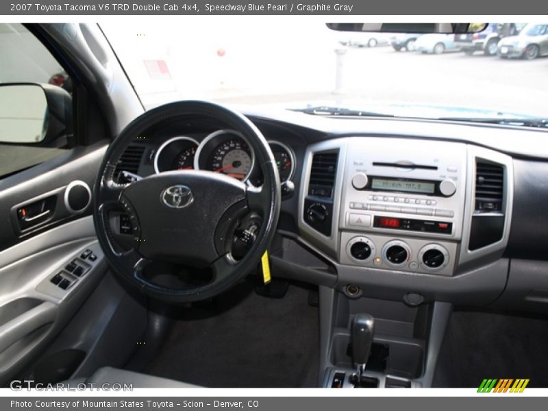 Speedway Blue Pearl / Graphite Gray 2007 Toyota Tacoma V6 TRD Double Cab 4x4