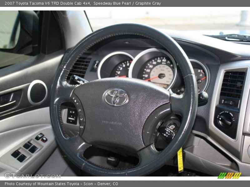 Speedway Blue Pearl / Graphite Gray 2007 Toyota Tacoma V6 TRD Double Cab 4x4