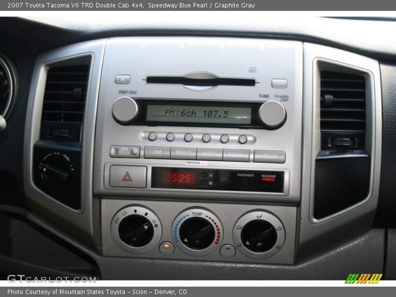 Speedway Blue Pearl / Graphite Gray 2007 Toyota Tacoma V6 TRD Double Cab 4x4