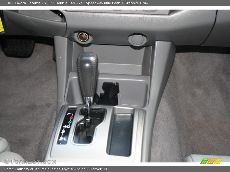 Speedway Blue Pearl / Graphite Gray 2007 Toyota Tacoma V6 TRD Double Cab 4x4