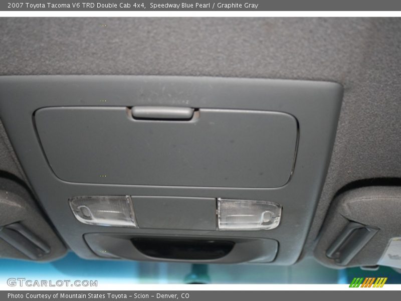 Speedway Blue Pearl / Graphite Gray 2007 Toyota Tacoma V6 TRD Double Cab 4x4