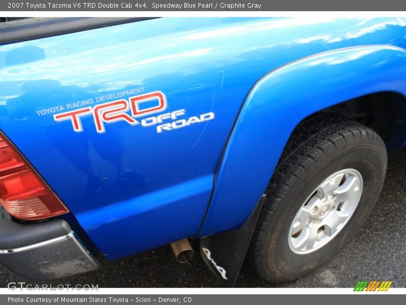 Speedway Blue Pearl / Graphite Gray 2007 Toyota Tacoma V6 TRD Double Cab 4x4