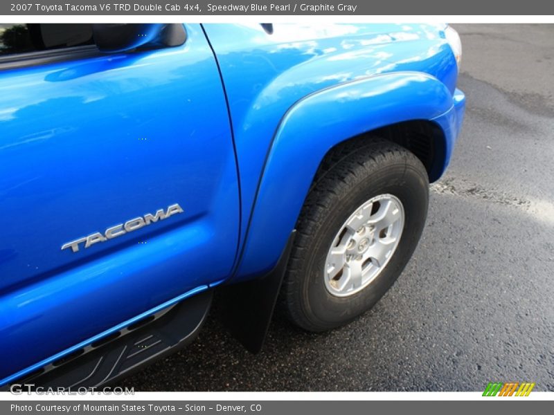 Speedway Blue Pearl / Graphite Gray 2007 Toyota Tacoma V6 TRD Double Cab 4x4