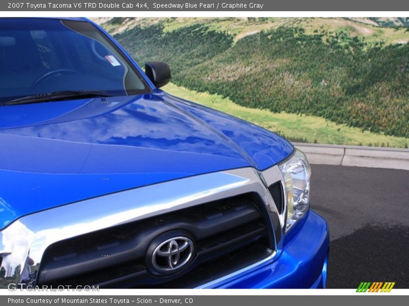 Speedway Blue Pearl / Graphite Gray 2007 Toyota Tacoma V6 TRD Double Cab 4x4