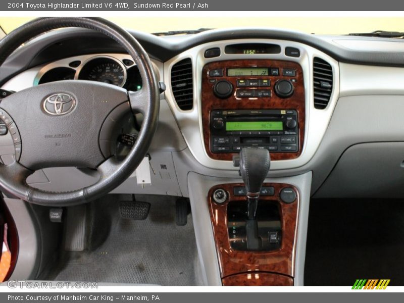 Sundown Red Pearl / Ash 2004 Toyota Highlander Limited V6 4WD