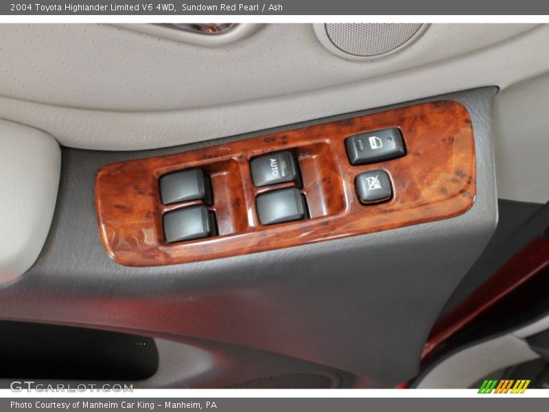 Sundown Red Pearl / Ash 2004 Toyota Highlander Limited V6 4WD