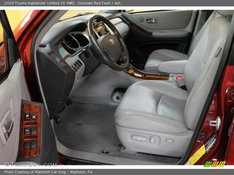 Sundown Red Pearl / Ash 2004 Toyota Highlander Limited V6 4WD
