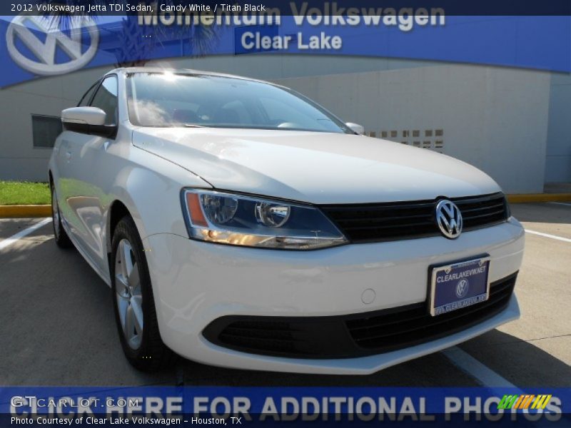 Candy White / Titan Black 2012 Volkswagen Jetta TDI Sedan