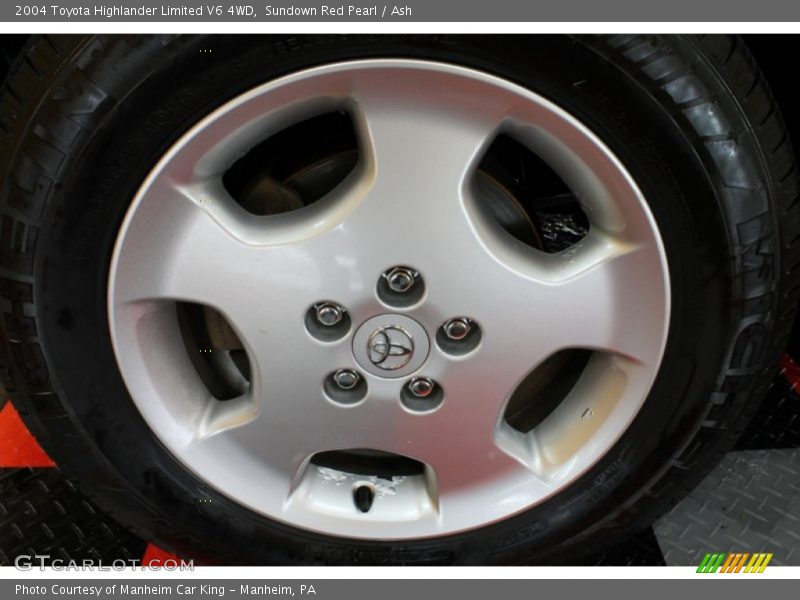 Sundown Red Pearl / Ash 2004 Toyota Highlander Limited V6 4WD