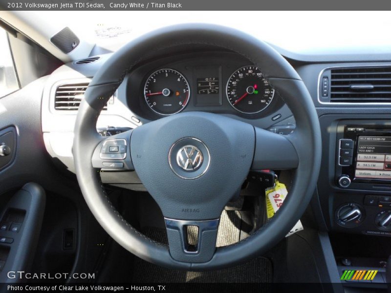 Candy White / Titan Black 2012 Volkswagen Jetta TDI Sedan