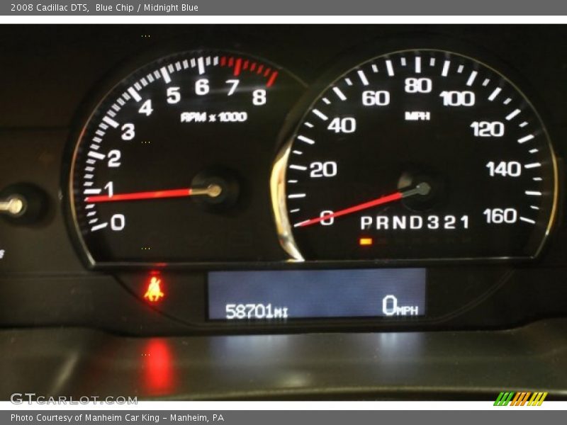 Blue Chip / Midnight Blue 2008 Cadillac DTS