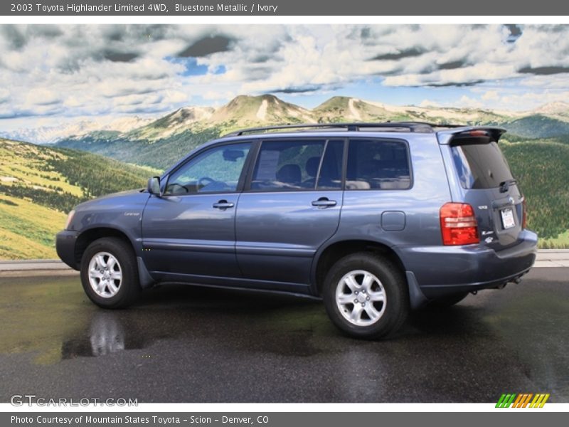 Bluestone Metallic / Ivory 2003 Toyota Highlander Limited 4WD
