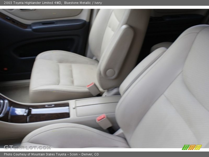 Bluestone Metallic / Ivory 2003 Toyota Highlander Limited 4WD