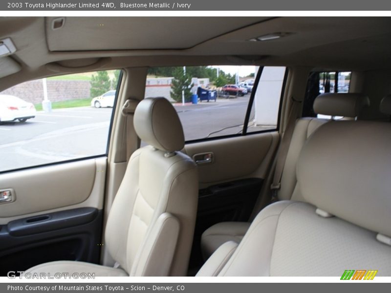 Bluestone Metallic / Ivory 2003 Toyota Highlander Limited 4WD