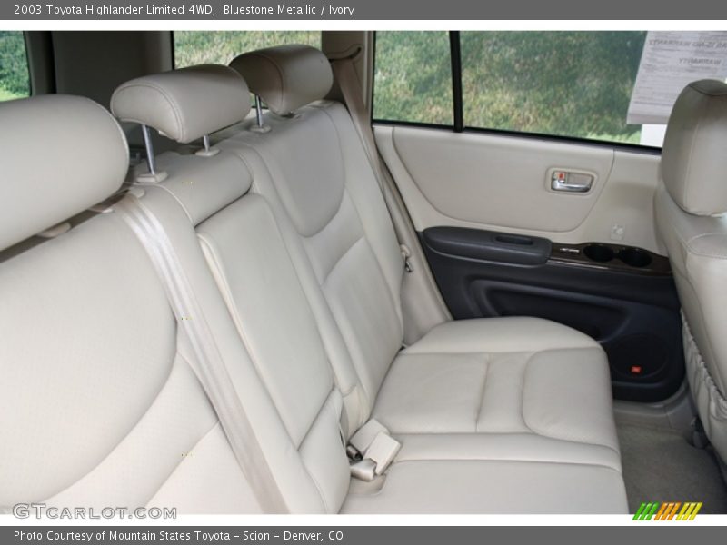 Bluestone Metallic / Ivory 2003 Toyota Highlander Limited 4WD