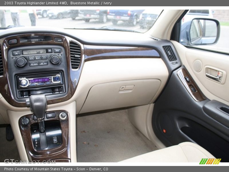 Bluestone Metallic / Ivory 2003 Toyota Highlander Limited 4WD