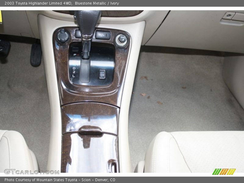 Bluestone Metallic / Ivory 2003 Toyota Highlander Limited 4WD